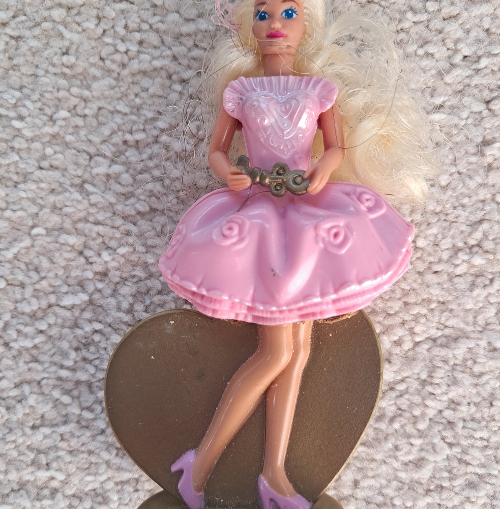 Pink Doll with Heart Dress